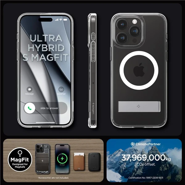 Spigen Ultra Hybrid S MagFit kryt iPhone 15 Pro čirý - Pouzdra - Obrázek FSW8000601