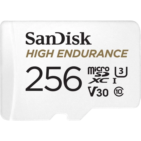 SanDisk High Endurance microSDXC 256GB + SD adaptér - Paměťové karty - Obrázek FT4T000501