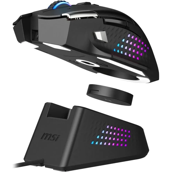 MSI VERSA Pro bezdrátová herní myš + Mouse Dock Pro set černý - Myši - Obrázek FUSE000K01