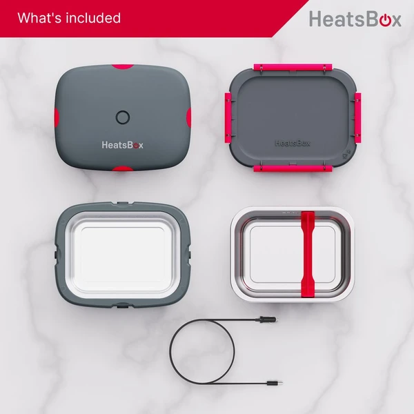Faitron HeatsBox DRIVE chytrý ohřívací obědový box do auta šedý - Domácí spotřebiče - Obrázek FV2H000K01