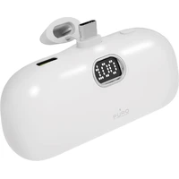 PURO Power Plug Powerbanka 5000 mAh (10W) USB-C, bílá - Powerbanky