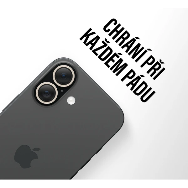 PanzerGlass® Hoops skla Apple iPhone 17/16/16 Plus třpytivě zlaté - Ochranné folie a skla - Obrázek FYEH000K01