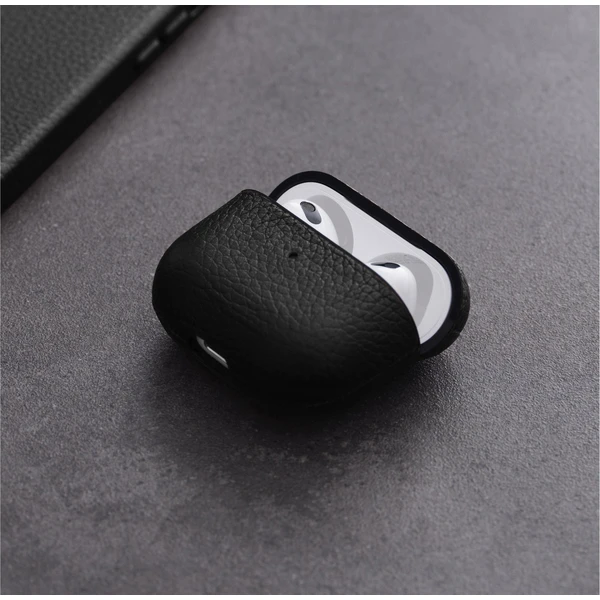 Woolnut kožené pouzdro pro AirPods 3. generace černé - Pouzdra - Obrázek FYJR100501