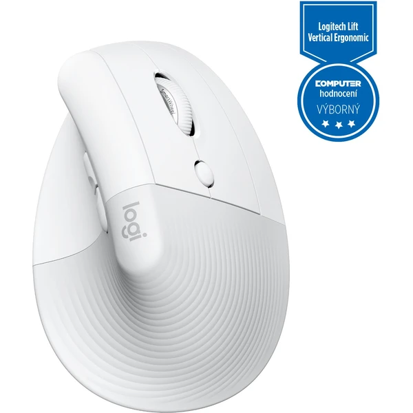Logitech Lift Vertical Ergonomic Mouse bílá - Myši - Obrázek G08F000J01
