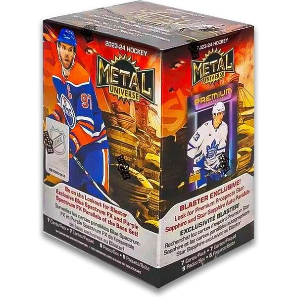Upper Deck 2023-2024 NHL Skybox Metal Universe Hockey Blaster Box