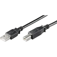 PremiumCord USB-A/USB-B kabel 1m černý - Kabely a redukce