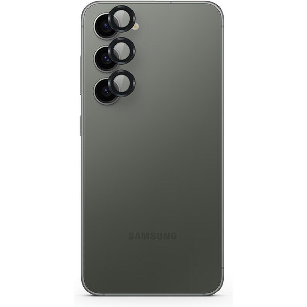 Epico hliníkové ochranné sklo na čočky fotoaparátu pro Samsung Galaxy S24 5G - černé Čirá