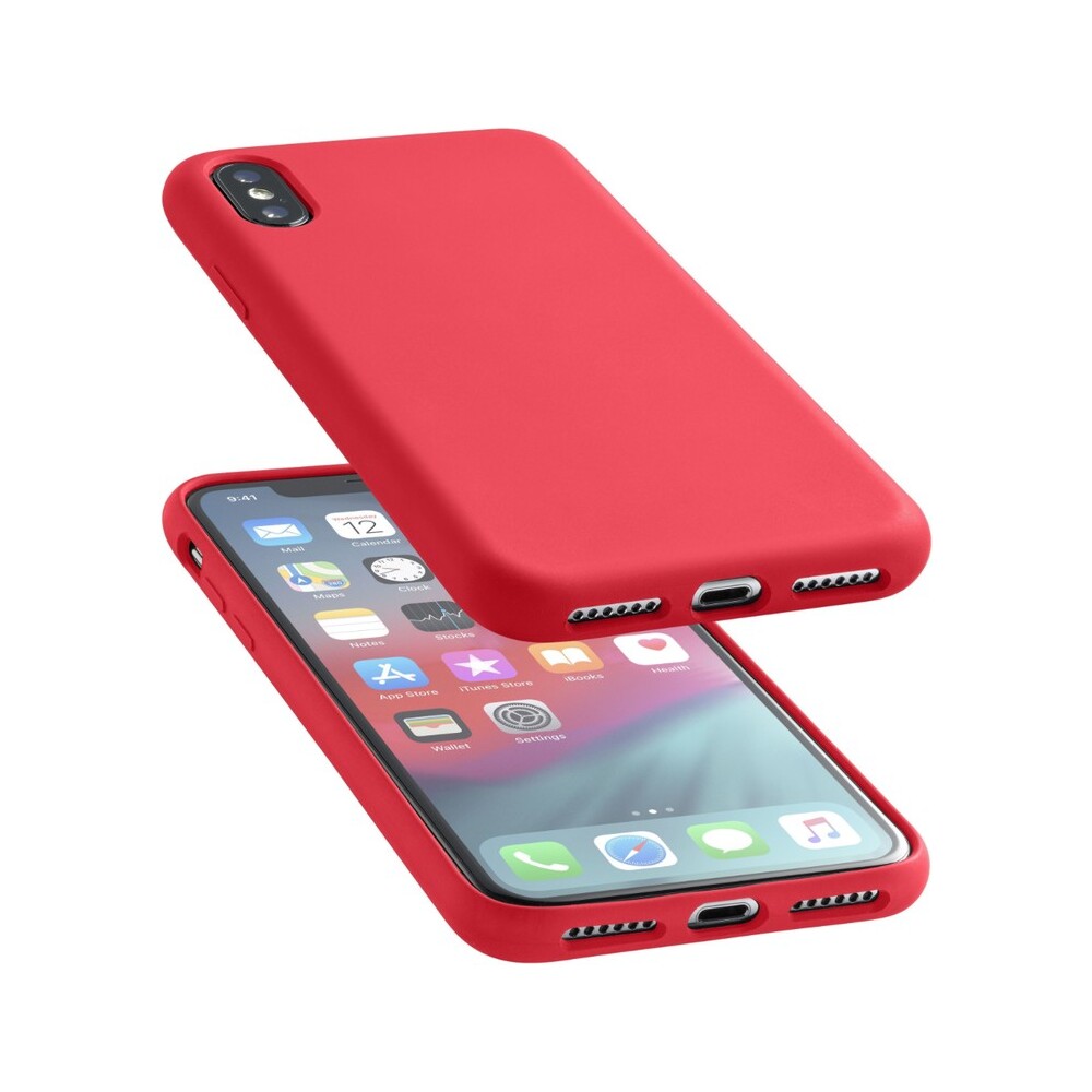 CellularLine SENSATION ochranný silikonový kryt Apple iPhone XS Max červený