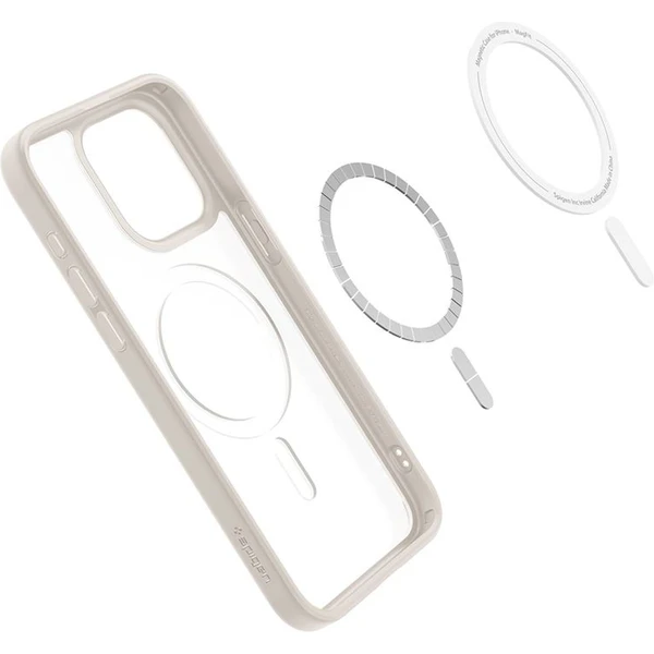 Spigen Ultra Hybrid MagSafe iPhone 15 Pro béžový - Pouzdra - Obrázek G1B2000N01