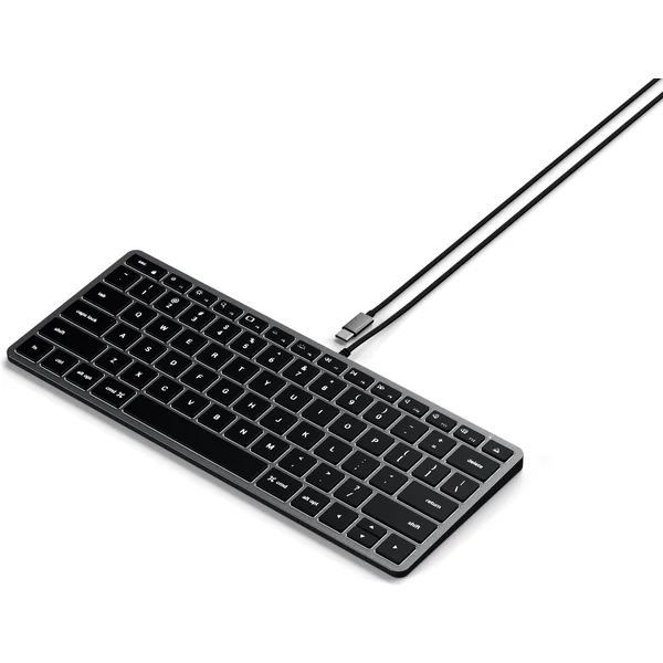 Satechi Slim W1 USB-C klávesnice US vesmírně šedá - Klávesnice - Obrázek G1BT000501