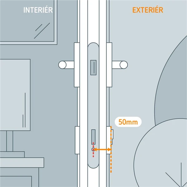 Netatmo Doorlock extension (50mm) sada pro úpravu délky chytrého zámku - Chytré zámky - Obrázek G1D5000O01
