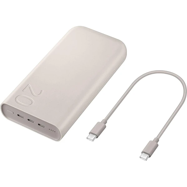 Samsung FastCharge powerbanka 3x USB-C, 45W, 20000mAh béžová - Powerbanky - Hlavní obrázek