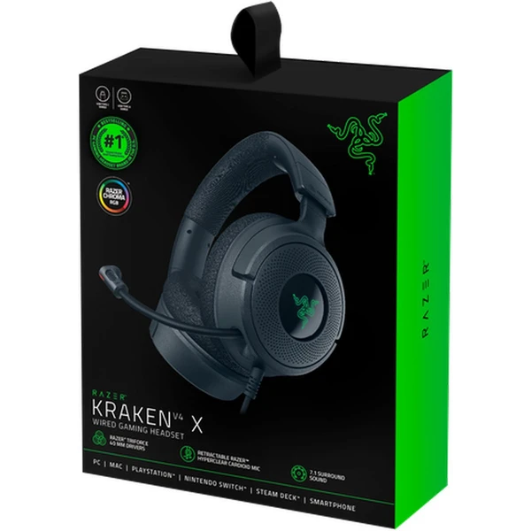 Razer Kraken V4 X herní sluchátka černá - Sluchátka - Obrázek G1L9000N01