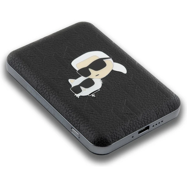 Karl Lagerfeld Embossed K&CH Heads MagSafe Powerbanka 5000mAh černá - Powerbanky - Obrázek G1N5000J01