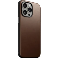 Nomad Modern Leather MagSafe kryt iPhone 15 Pro Max hnědý - Pouzdra