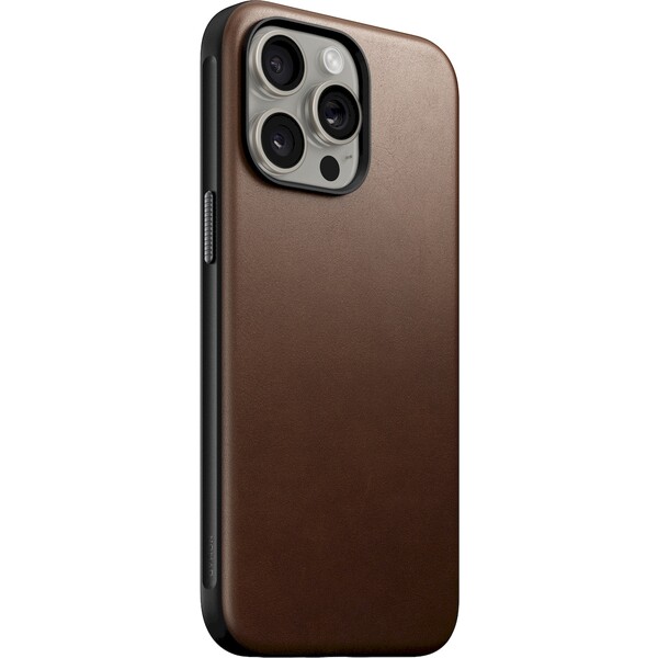Nomad Modern Leather Case iPhone 15 Pro Max hnědé