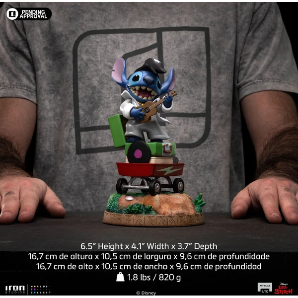Soška Iron Studios Art Scale 1/10 Disney Classics - Stitch King of Rock - Sochy a sošky - Obrázek G1YK000K01
