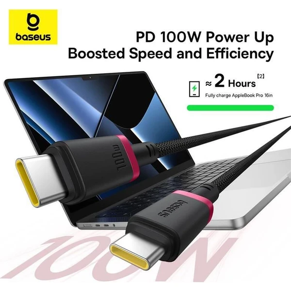 Baseus Dura USB-C/USB-C napájecí kabel 100W 1m červeno/černý - Kabely a redukce - Obrázek G22R000K01