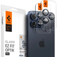 Spigen Glass tR EZ Fit Optik Pro 2 Pack sada skel iPhone 17-15 Pro/17-15 Pro Max modrý titan - Ochranné folie a skla