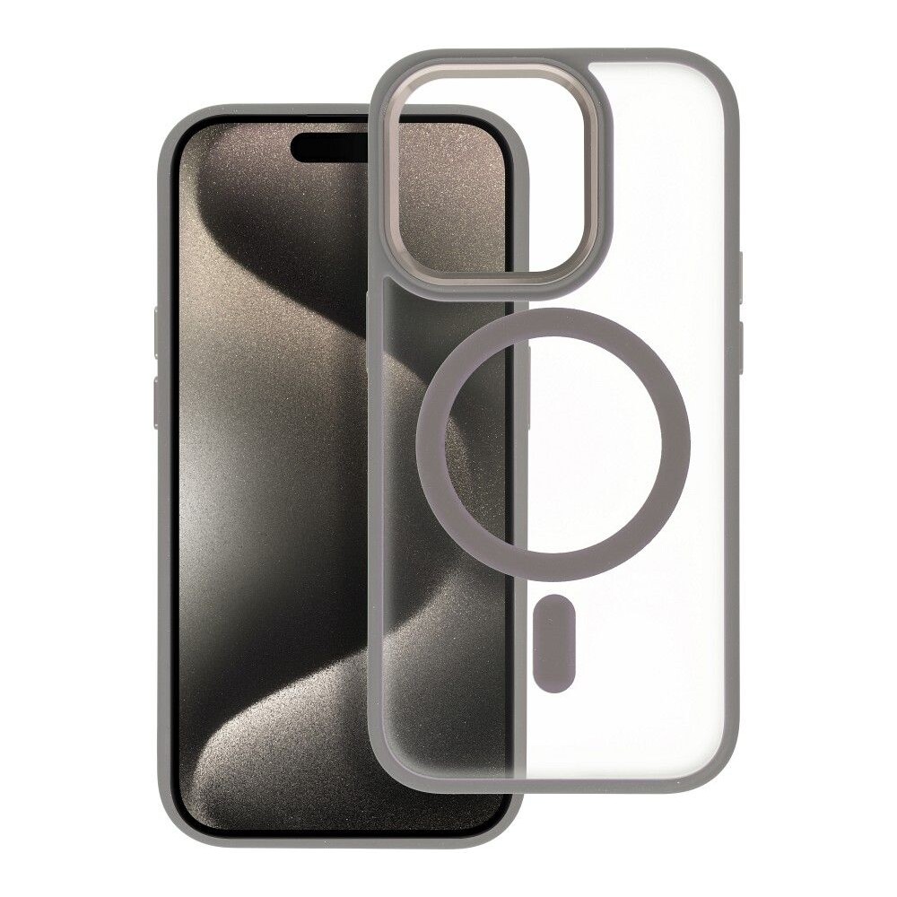 Smarty Matte Mag kryt s MagSafe iPhone 15 Pro Max titanium