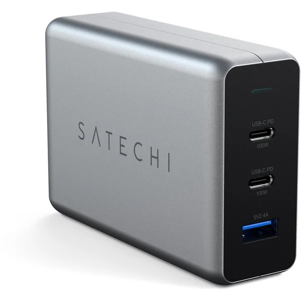 Satechi 100W USB-C PD GaN nabíječka šedá - Nabíječky - Obrázek G2AT000501