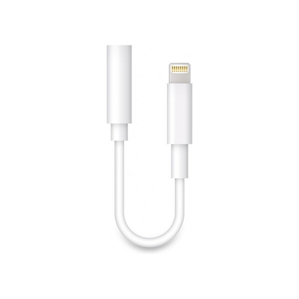 ALIGATOR audio adaptér Lightning / 3,5mm Jack bílý Bílá