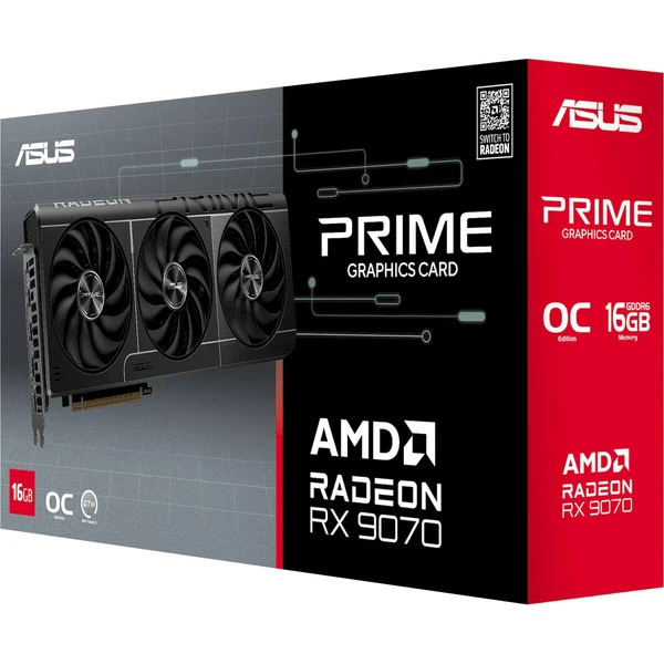 ASUS PRIME AMD Radeon RX 9070 OC 16GB - Grafické karty - Obrázek G2LE000L01