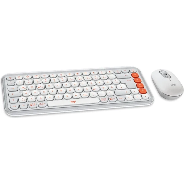 Logitech POP Combo (US) klávesnice a myš bílá - Klávesnicové sety - Obrázek G2W9000O01