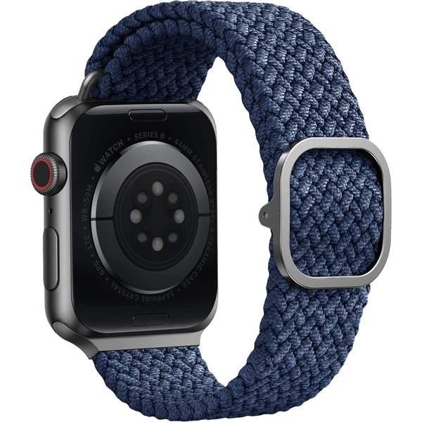 UNIQ Aspen Braided řemínek Apple Watch 42/41/40/38mm modrý - Řemínky - Obrázek G3LP600301