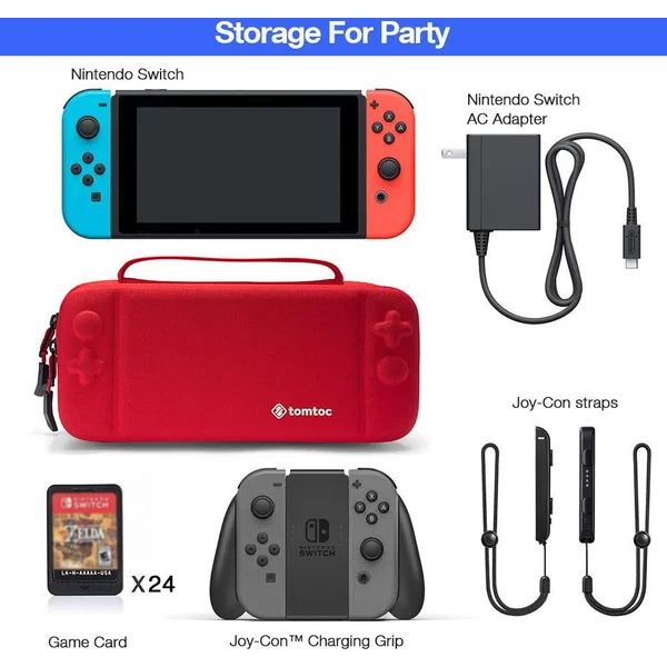 Tomtoc cestovní pouzdro Nintendo Switch červené - Pouzdra - Obrázek G3MV000501