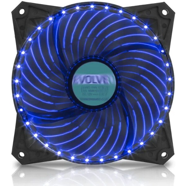 EVOLVEO 12L2BL ventilátor 120mm modrý FAN12BL33 Modrá