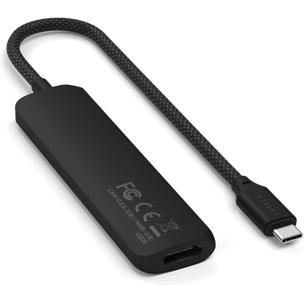 Satechi 4v1 USB-C Slim víceportový adaptér 4K černý - USB huby - Obrázek G3UB000P01