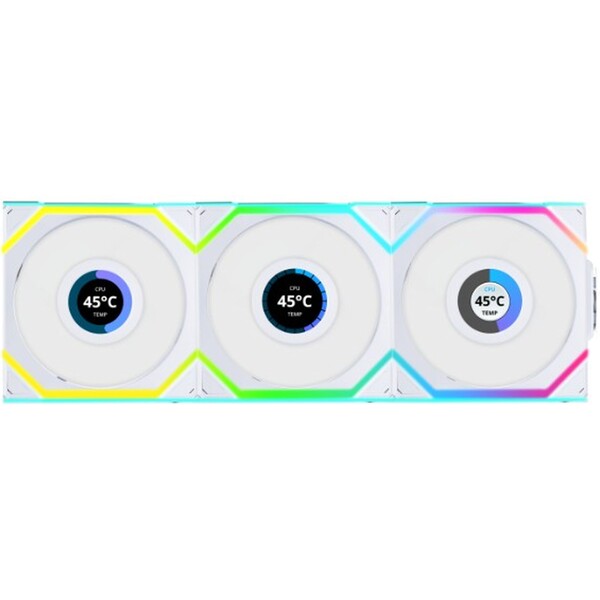 Lian Li UNI FAN SL Wireless LCD ventilátor 3x120 mm + ovladač černý 12RSLLCD1W3B Černá