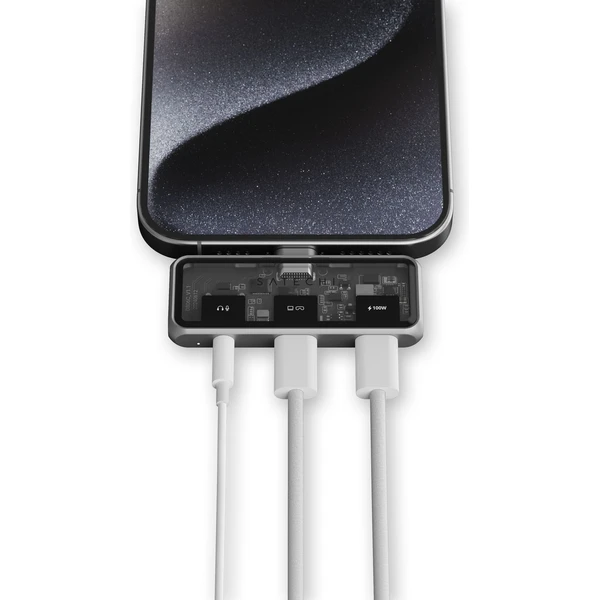 Satechi Mobile XR Hub s duálním USB-C a audio portem vesmírně šedý - USB huby - Obrázek G4BF000O01