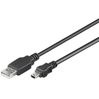 PremiumCord USB-A/MiniUSB-B kabel 2m černý - Kabely a redukce