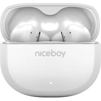 Niceboy Pins 4 bezdrátová sluchátka bílá - Sluchátka