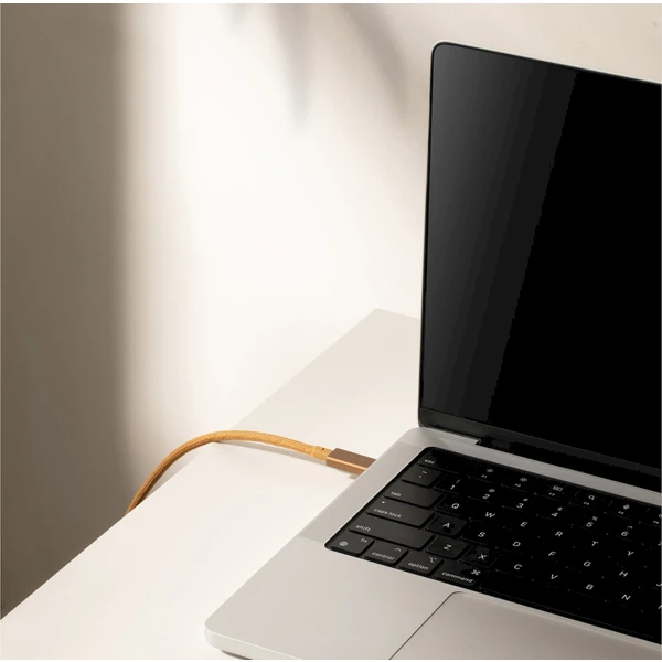Native Union Belt Cable Pro USB-C/USB-C napájecí kabel 240W 2,4m hořčicový - Kabely a redukce - Obrázek G4V3000K01