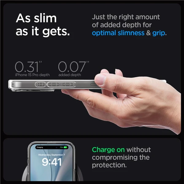Spigen Ultra Hybrid MagFit kryt iPhone 15 Pro černý - Pouzdra - Obrázek G4V8000601