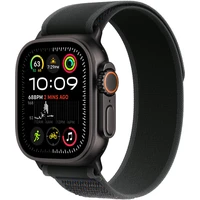Apple Watch 49/44/45/46mm černý trailový tah s černým titanem S/M - Řemínky