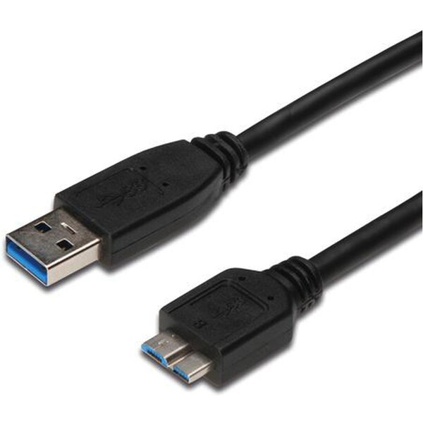 PremiumCord ku3ma05bk Micro USB 3.0 USB A - Micro USB B, MM, 0,5m Černá