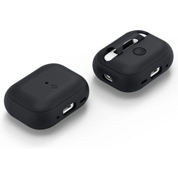Spigen Silicone Fit pouzdro s poutkem Apple AirPods Pro (2nd Gen) černé - Pouzdra - Obrázek G5L0000N01