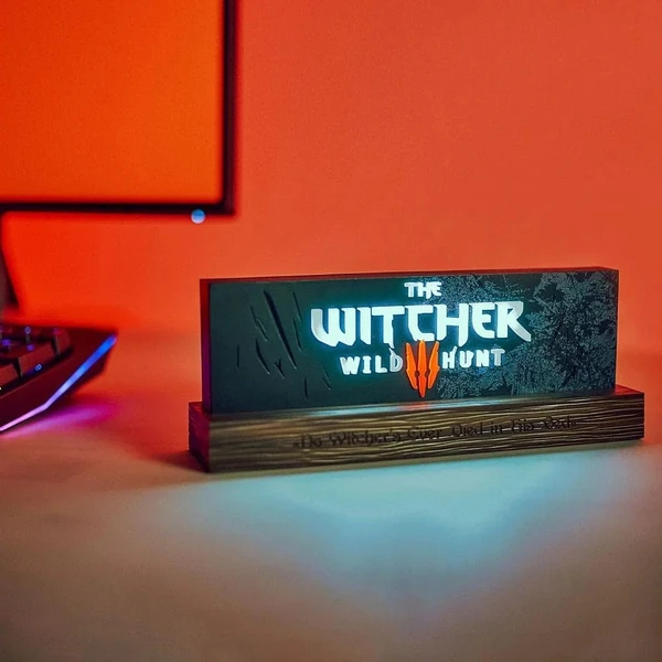 Světlo LED The Witcher - Wild Hunt Logo 22 cm USB - Lampičky - Obrázek G5O5000L01