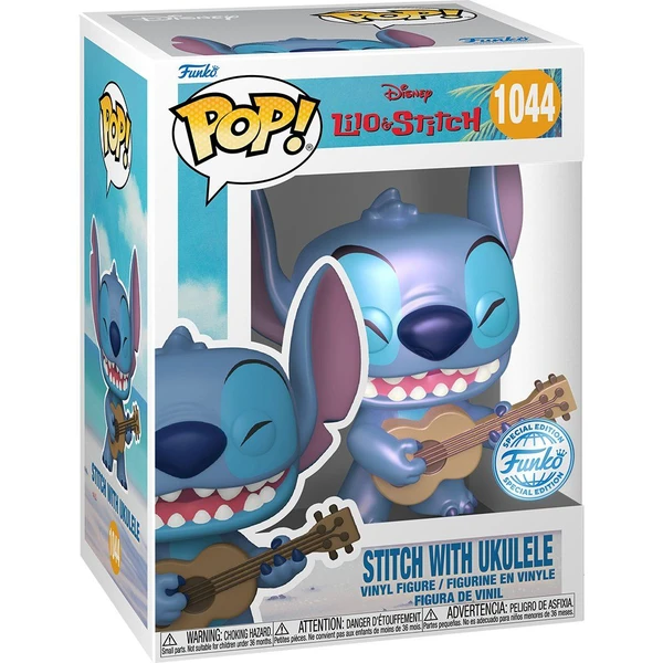 Funko POP! #1044 Disney: Lilo & Stitch - Stitch w/Ukelele (Pearlescent) - Funko POP! - Obrázek G5RA000J01