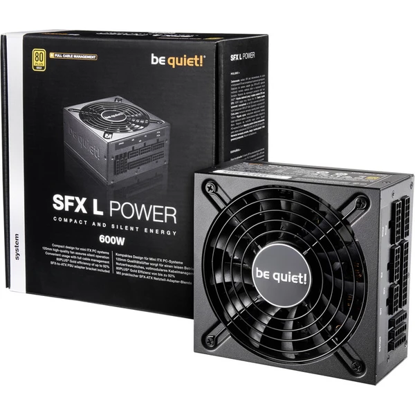 Be quiet! SFX L Power 600W - Zdroje - Obrázek G6D4700301