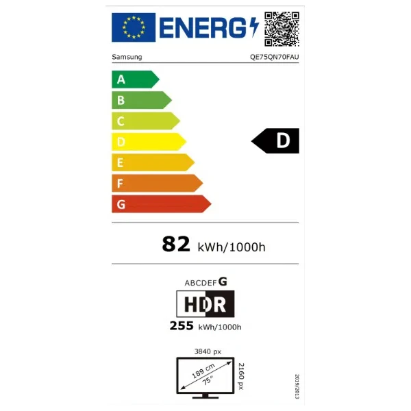 Samsung 4K Neo QLED smart TV QE75QN70F 75" - Televize - Obrázek G74G000N01
