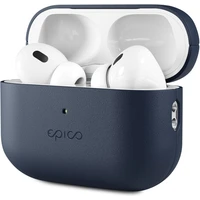 Epico kožený kryt pro Airpods Pro 2 modrý - Pouzdra
