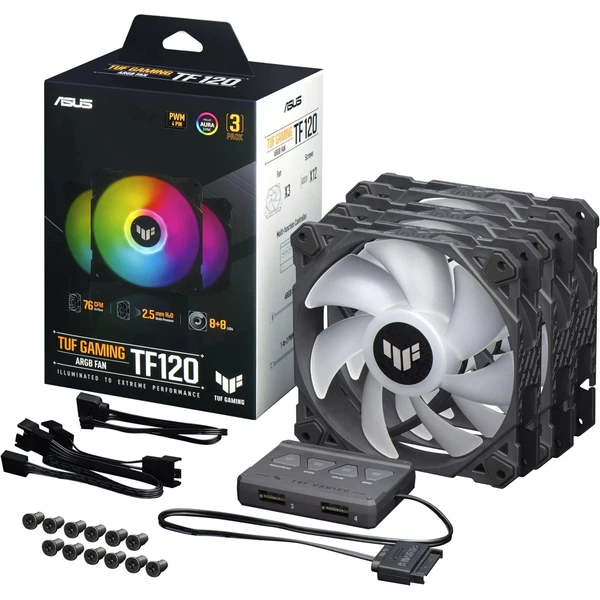 ASUS TUF GAMING TF120 ARGB, 3x120mm - Ventilátory pro PC - Obrázek G7K6000L01