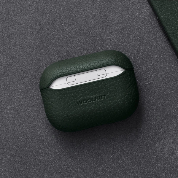 Woolnut Leather kožené pouzdro pro AirPods Pro 2. generace tmavě zelené - Pouzdra - Obrázek G7KR100501