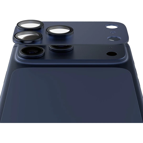 PanzerGlass® FENDER hliníková ochrana fotoaparátu Apple iPhone 17 Pro Max tmavě modrá - Ochranné folie a skla - Obrázek G8XL000K01