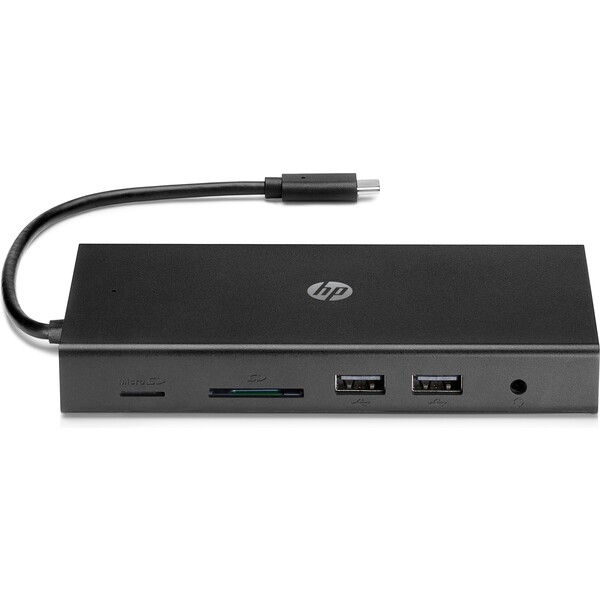 HP Travel USB-C Multi Port Hub Černá